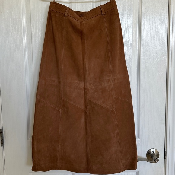Sezane Meliora Skirt Camel - Size 4 - Picture 5 of 5